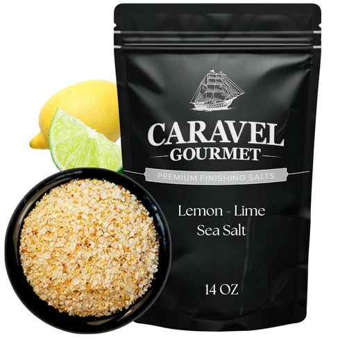 Lemon-Lime Salt for Cooking and Finishing Pure & Natural Tangy Lemon Salt