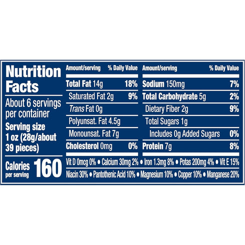 (8 Pack, 6 oz PLANTERS Sea Salt & Vinegar Peanuts ct Canisters)