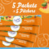 60 Pack, 12 5 Packets Crystal Light Peach Mango Green Tea Naturally Flavored Powdered Drink Mix, ct Canisters
