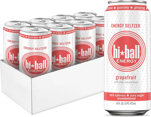 Hiball Clean Energy Drink - Grapefruit - Zero Sugar, Zero Calorie Sparkling