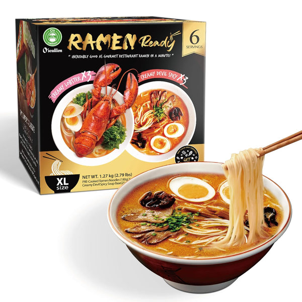 O'scallion Pack of 6 Ramen Noodles (Variety (2 flavor))