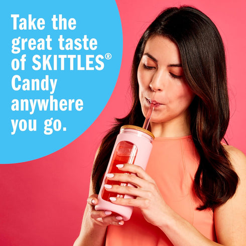 Pack, 4 1 (40 Skittles Singles To Go Tropical Variety Watertok Powdered Drink Mix, Zero Sugar, Low Calorie, Includes