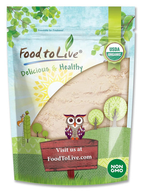 Food to Live - Organic Coconut Flour, 4 Pounds - Non-GMO, Kosher,