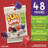 2.5 (Pack 48) Funables Fruit Snacks, Mixed Berry Snacks, Ounce Pouches