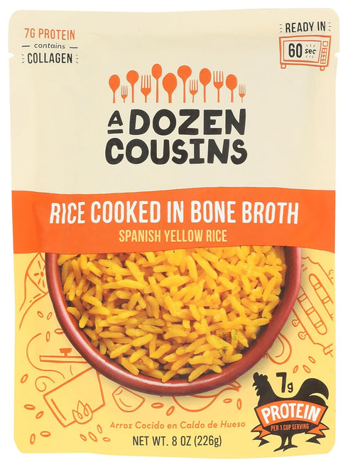 A Dozen Cousins Rice Spanish Yellow Rte 8 OZ
