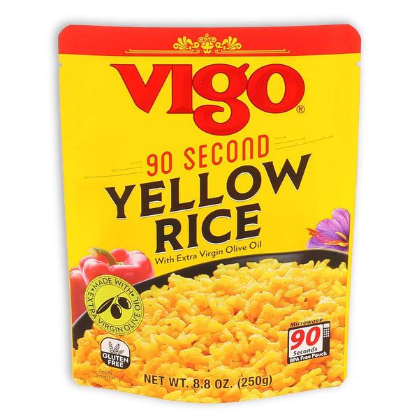 Vigo 90 Second Yellow Rice with Extra Virgin Olive Oil, 8.8 Ounce