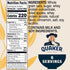 12g 2.11 oz Packets, (6 Pack) Quaker Protein Instant Oatmeal, Apple Cinnamon, Protein per Serving, Whole Grains, No