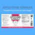 4oz FWS Apple Cider Vinegar - Apple Flavored ACV Supplement Drops - Organic, Non-GMO, Vegan, Keto - with Mother - Easy