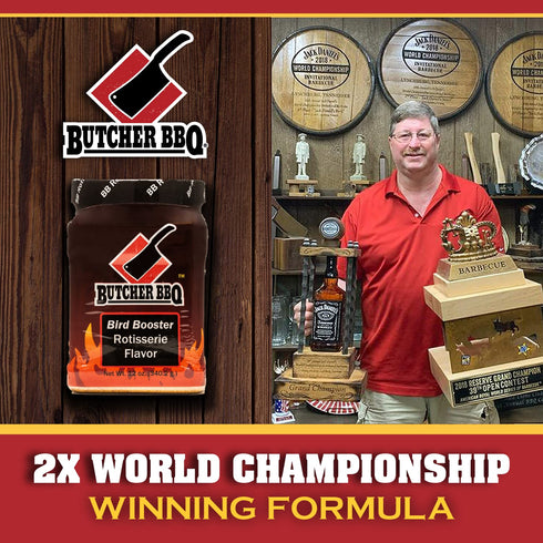 Butcher BBQ | Bird Booster Rotisserie Turkey Injector Marinade | World Championship Winning Formula | Better Than