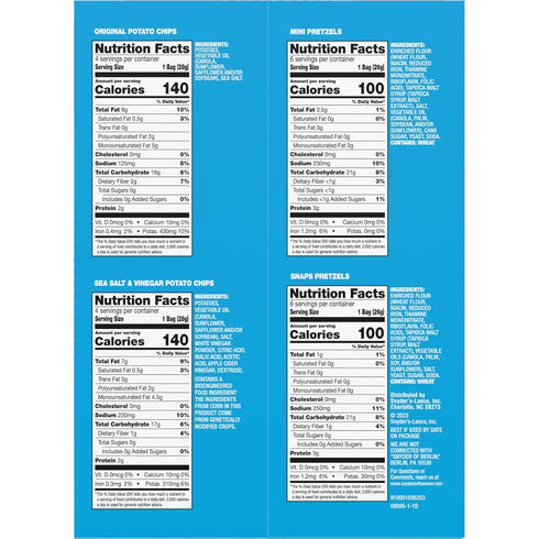 Pack, 20 Count Snyder's of Hanover and Cape Cod Classic Mix Variety Snack Bags