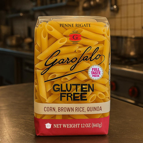 (6 pack) Garofalo - Premium Gluten-Free Penne Pasta, Italian Made, Corn, Rice, Potato & Quinoa Blend, Bronze-Drawn, Al