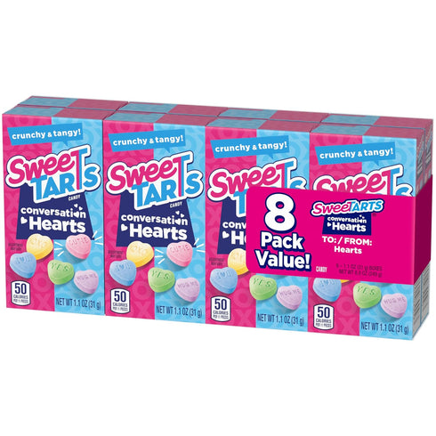1.1oz, 8 packs SweeTARTS Hearts "To/From" Boxes, individually wrapped