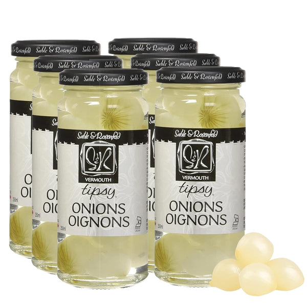 Sable & Rosenfeld Vermouth Tipsy Onions, 5 oz (Pack of 6), Gourmet