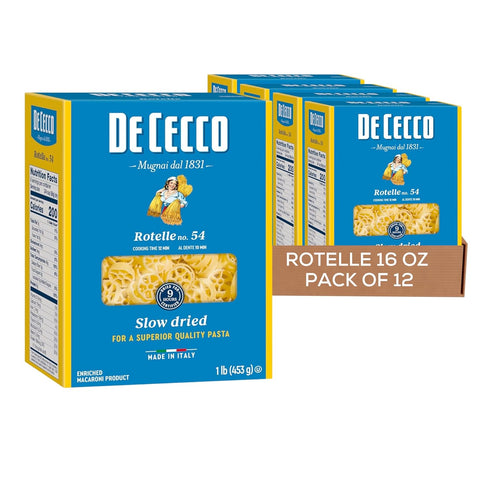 De Cecco Rotelle No. 54 Pasta, 16 Oz (Pack of 12), Authentic,