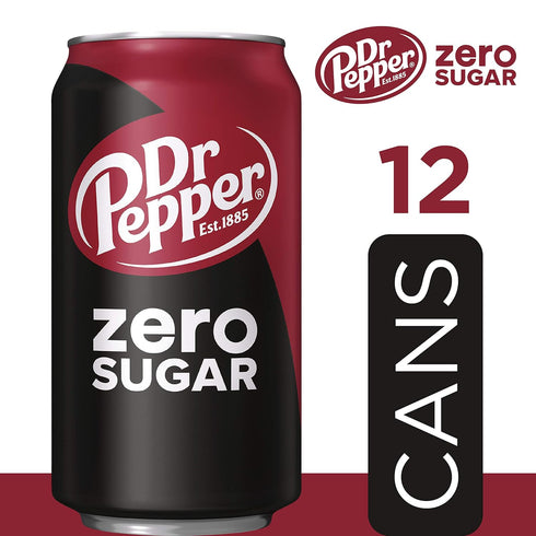 12 OZ, 12 DR PEPPER ZERO SUGAR - PK