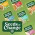17.3 oz (Pack 6) SEEDS OF CHANGE Organic Quinoa & Brown Rice with Garlic Family Size, Organic Food, Pouch