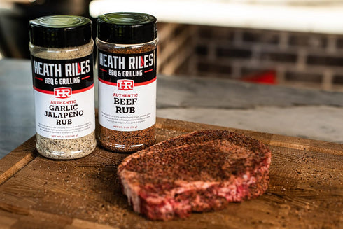 (1 1 Heath Riles BBQ Beef Rub Combo with Refill Bag Rub, Refill Bag), Competition Winning Products from Pitmaster Heath