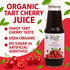 33.8 Oz (4 Pack) Anna and Sarah Organic Tart Cherry Juice - USDA Organic Certified - Glass Bottle No Sugar Added, No