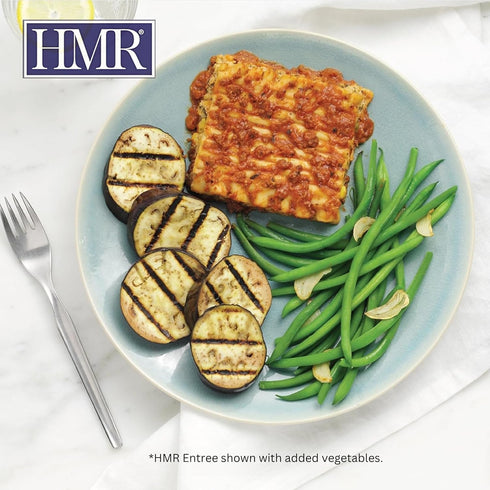 Pre-packaged 16g 8oz Pack 6 HMR Lasagna with Meat Sauce Entre | Lunch or Dinner to Support Weight Loss | Ready to Eat |