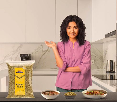 64oz (4lbs) 1.81kg Rani Masoor Whole (Green Lentils Whole With Skin) Bulk ~ All Natural | Vegan | Gluten Friendly |
