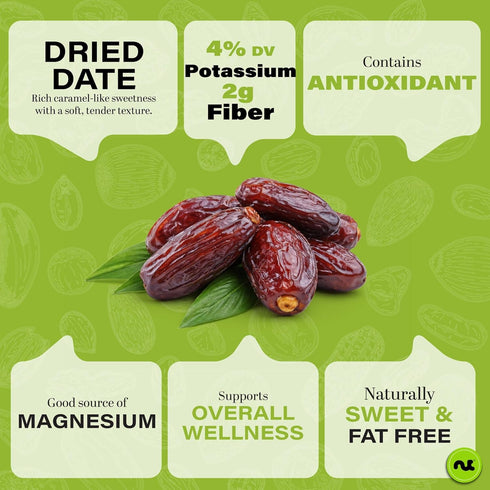 (80oz, 5 LB) NUT CRAVINGS - Dried Jumbo Medjool Dates, No Sugar Added, Unsulphured Sweet Healthy Snack, Vegan, Kosher