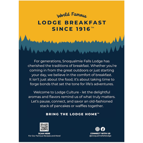 24 OZ (Pack 1) Snoqualmie Falls Lodge Old Fashioned Pancake & Waffle Mix