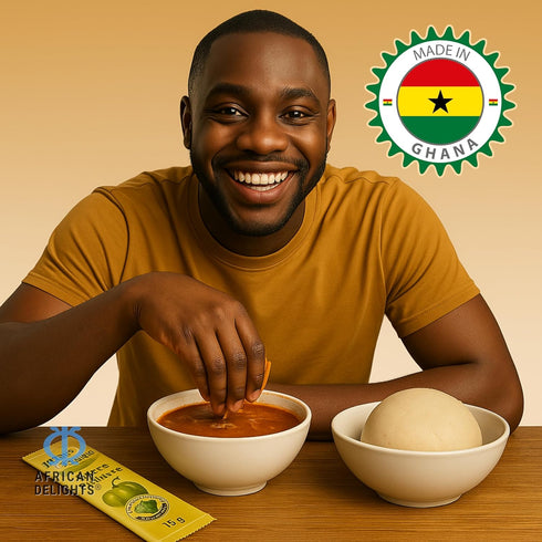 Powder(2.2LB)| Banku Mix Ghana | Pounded Maize & Cassava African Food Grocery similar to Fufu Flour, Plantain Flour