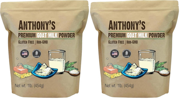 Anthony's Premium Goat Milk Powder, 1 lb, Gluten Free, Non GMO, No