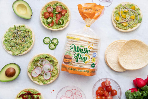 12 15 Kim's Magic Pop Freshly Popped Rice Cakes | Vegan | LentilFlavor | Bags | Cakes per Bag | Low Carb, Sugar Free