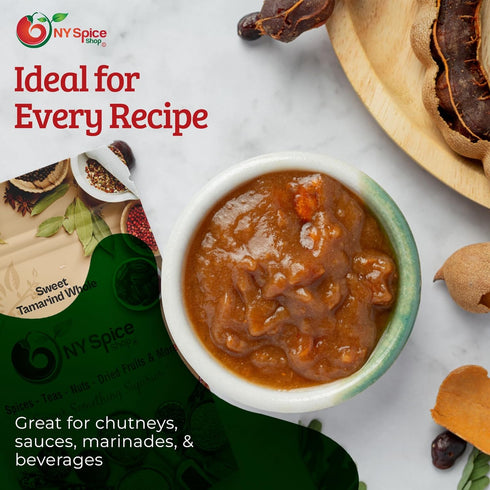 16 NY SPICE SHOP Sweet Tamarind Pods - Thailand Tamarinds Fruit - Fresh Whole Dried Tamarindo - Healthy Snack
