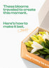 Blyskt - Mixed Chrysanthemum & Alstroemeria Flower Gift Box, Glass Vase Included, Fresh Alstroemerias Flower