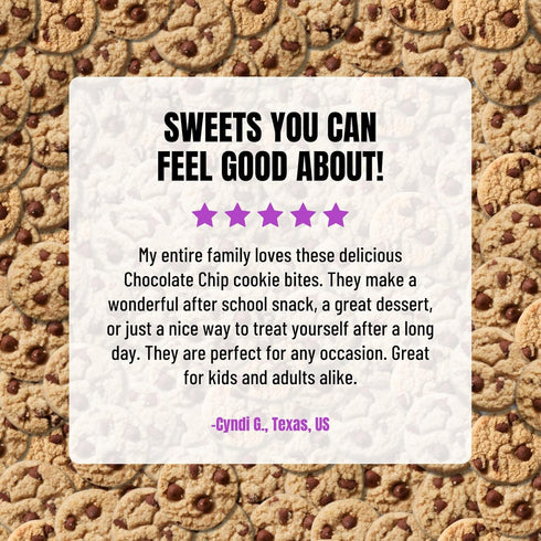 5 Every Body Eat Crunchy Cookie Bites, Chocolate Chip - Gluten Free, Dairy Free, Vegan Snack Cookies, Ounce
