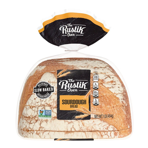 The Rustik Oven 16 Oz Sourdough Bread, Bread Free From Artificial Colors and Flavors, Loaf