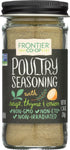 Frontier Co-op Salt-free Poultry Seasoning, 1.34 Ounce Bottle, Blend of Sage, Thyme