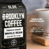 (2lb) BROOKLYN COFFEE Whole Bean, French Dark Roast Silky Smooth, Bold, Balanced - Fresh Bulk Coffee Beans Roasted