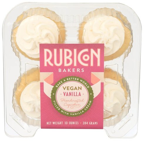 Rubicon Bakery Vanilla Cupcakes 4ct, 10 OZ