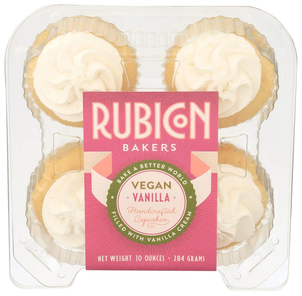 Rubicon Bakery Vanilla Cupcakes 4ct, 10 OZ