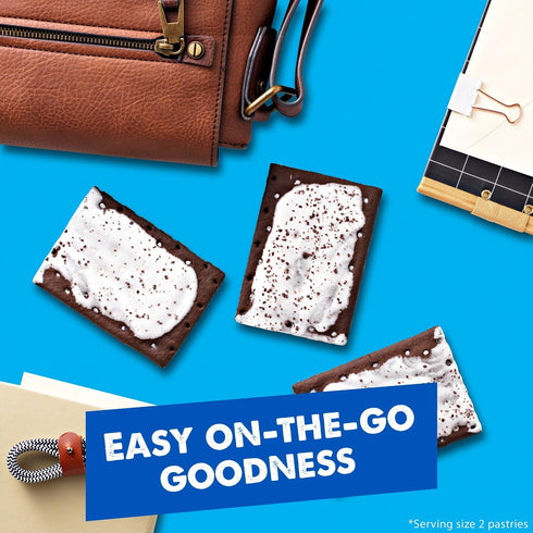 (96 Pop-Tarts Toaster Pastries, Breakfast Foods, Kids Snacks, Frosted Cookies and Creme Pop-Tarts)