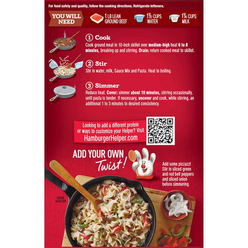 4.8 12 Hamburger Helper Deluxe Philly Cheesesteak, Ounces, per Case