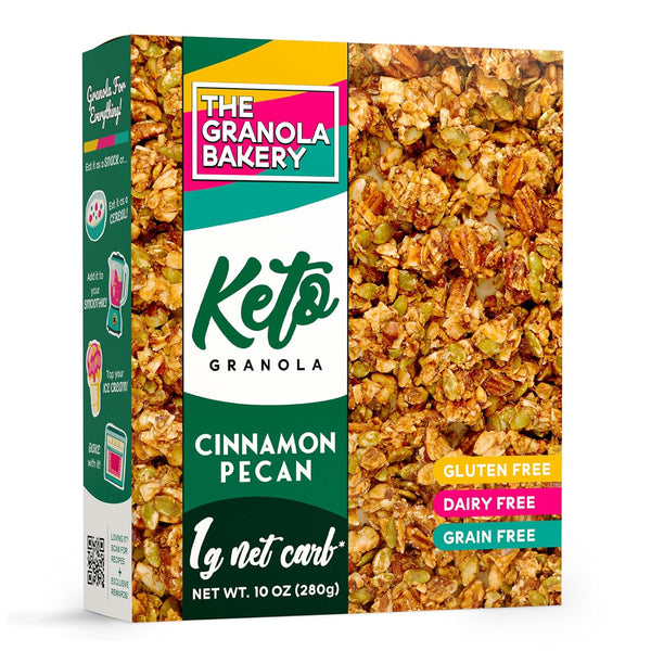 TGB Cinnamon Keto Granola | 1g Net Carb Cereal | Gluten Free