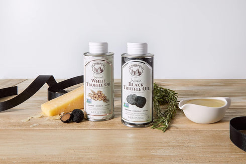 La Tourangelle Set, 8.45 oz (Set 2) White Truffle Oil & Black Truffle Oil Complex Gourmet Earthy Flavor, fl