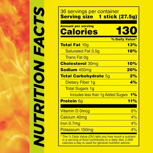 6g 0.97 oz. (36 Count) Slim Jim Monster Shortboi Smoked Meat Sticks, Original Flavor, Protein Per Stick, Snack Size