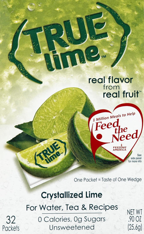 True Lemon True Lime Crystallized Lime 32 x .8g Packets - 0.91 oz.