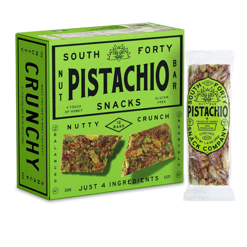 South 40 Snacks Crunchy Pistachio Bar, Just 4 Ingredients, Touch of Honey