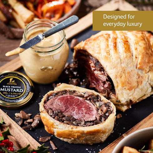 6.34 Oz TruffleHunter - Black Truffle Mustard - Dijon Mustard - Gourmet Condiments