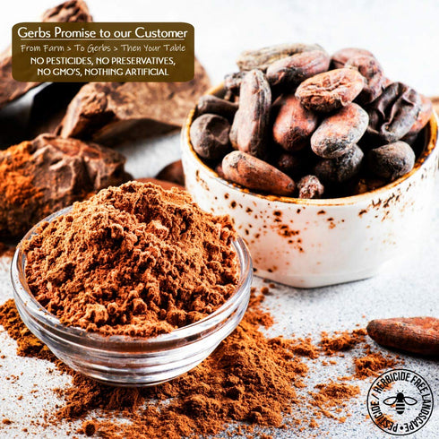 2 lbs. 22-24% 14 Gerbs Dutch Cocoa Powder | Cocoa Butter Fat, Resealable Bag | Rich, Smooth Dutch Process | Top