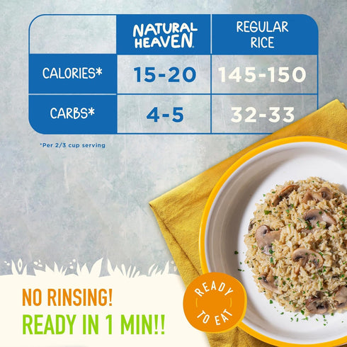 6-Pack 9 Oz Natural Heaven White & Brown Rice, Hearts of Palm Variety Naturally Rich in Potassium, Low-Calorie Veggie