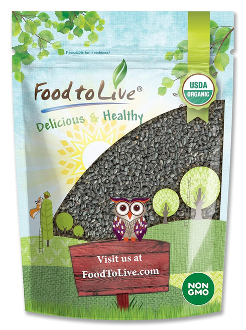 Food to Live Organic Black Cumin Seeds, 8 Ounces, Non-GMO, Kosher, High in Iron, Calcium & Magnesium for Cooking