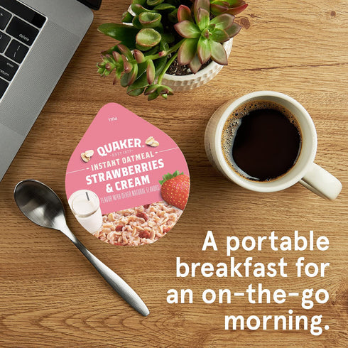 12 Count Quaker Express Cups, Strawberry & Cream