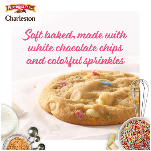 8 8.6 oz. Pepperidge Farm Charleston Birthday Cake Cookies, Soft Baked Cookies, Bag